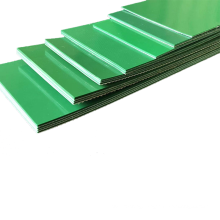 Food industry PVC/PU flat pizza conveyor belt blue green color